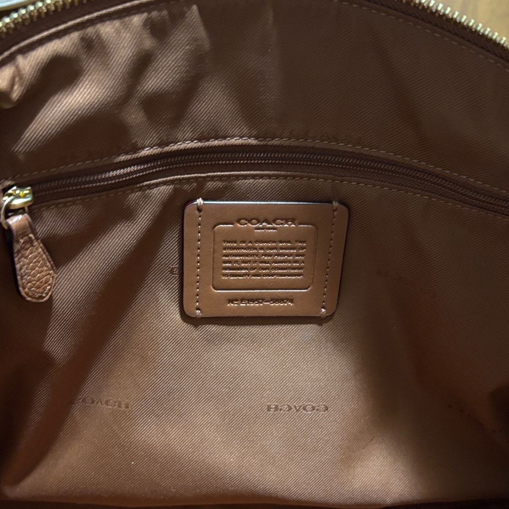 Coach New York E1957-58874 Brown Leather Shoulder Bag - Picture 8 of 9